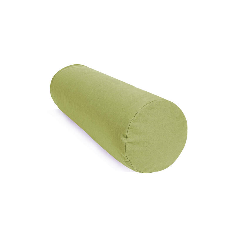 Yoga Bolster - Donker groen - 65 x 20 cm - Yoga kussen - Rond