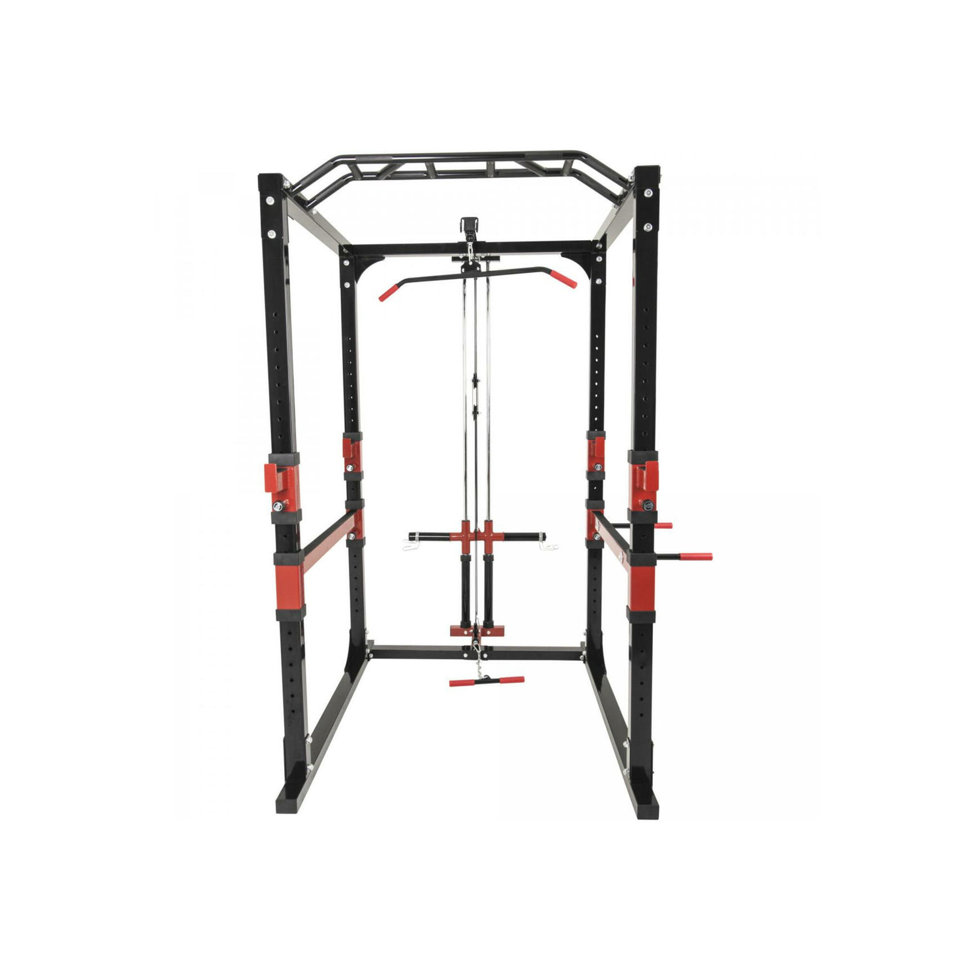 GORILLA SPORTS PULL STATION SET, SQUAT CAGE, PULLEYS | BODYBUILDING