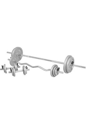 Halterset 108 kg - gietijzer - 30 mm - halters met gewichten -veersluiting