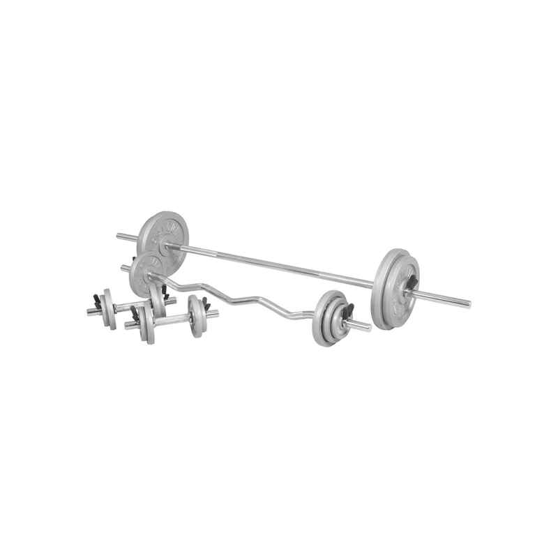 Hantelset mit Federverschluss aus Gusseisen 108 kg