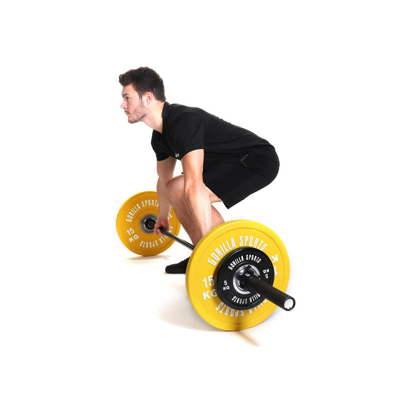 GORILLA SPORTS Bumper Plates Profi 5-25 KG