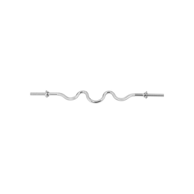 BARRE SUPER CURL 120CM AVEC 2 ÉTOILES DE SERRAGE | MUSCULATION | DIAMÈTRE 30MM