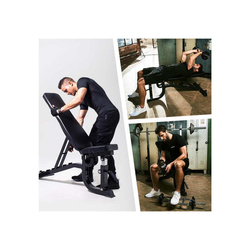 BANC MULTI POSITIONS DEVELOPPÉ COUCHÉ ET INCLINABLE | MUSCULATION