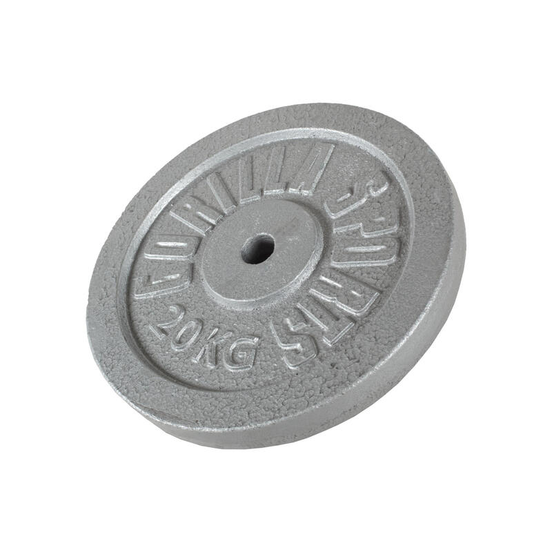 DISQUE DE MUSCULATION FONTE GRIS | DIAM 31MM | AU CHOIX DE 1,25KG À 30KG