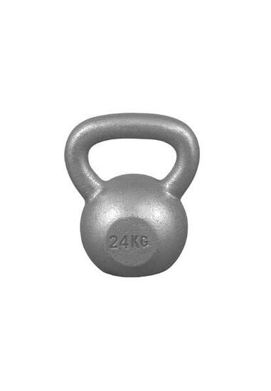 Kettlebell - 2 bis 32 kg Gewichte, Silber oder Schwarz - Kugelhantel