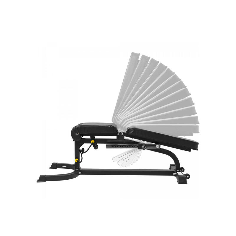 GORILLA SPORTS BANC INCLINABLE AVEC ACCESSOIRES JAMBES/CURL | MUSCULATION