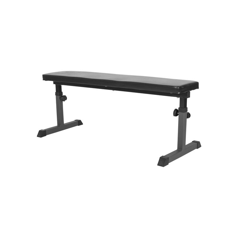 BANC PLAT GN023 RÉGLABLE EN HAUTEUR DE 44CM À 56CM | | MUSCULATION