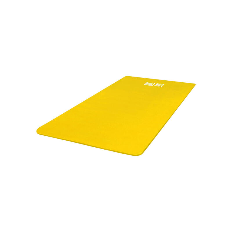 Esterilla Yoga Pilates Gorilla Sports Amarillo 190cm x 100cm x1,5Cm