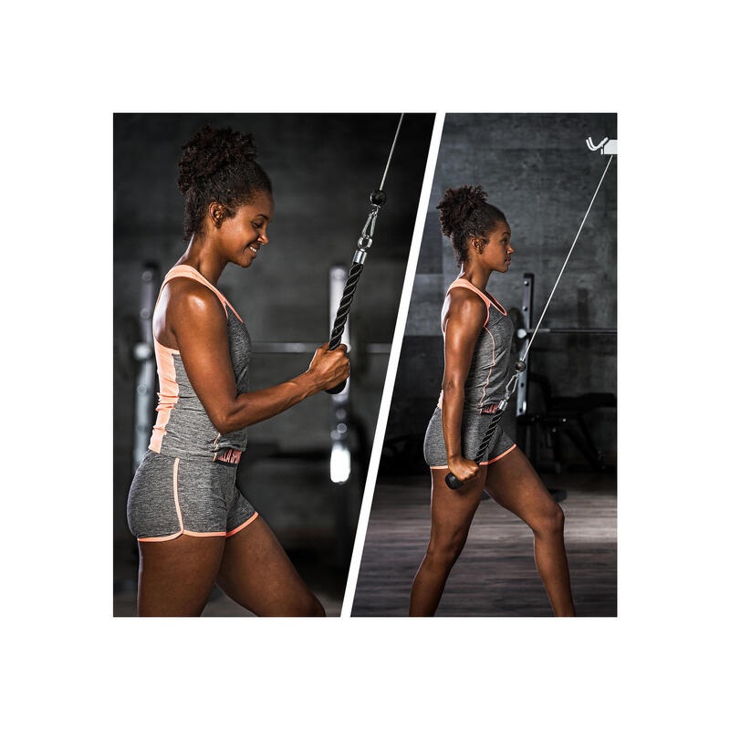 CORDE DE TIRAGE TRICEPS / CORDE D'ENTRAINEMENT | ACCESSOIRE MUSCULATION