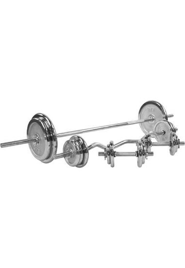 Hantelset Chrom komplett 108 kg