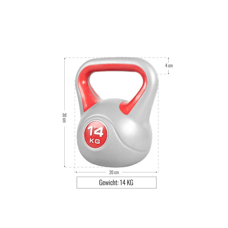 KETTLEBELL PLASTIQUE | STYLISH | MUSCULATION | AU CHOIX DE 2KG À 20KG