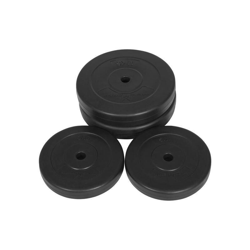 Set de discuri din ciment cu înveliș din plastic 30 KG (2X5kg 2X10kg) 25mm GYRON