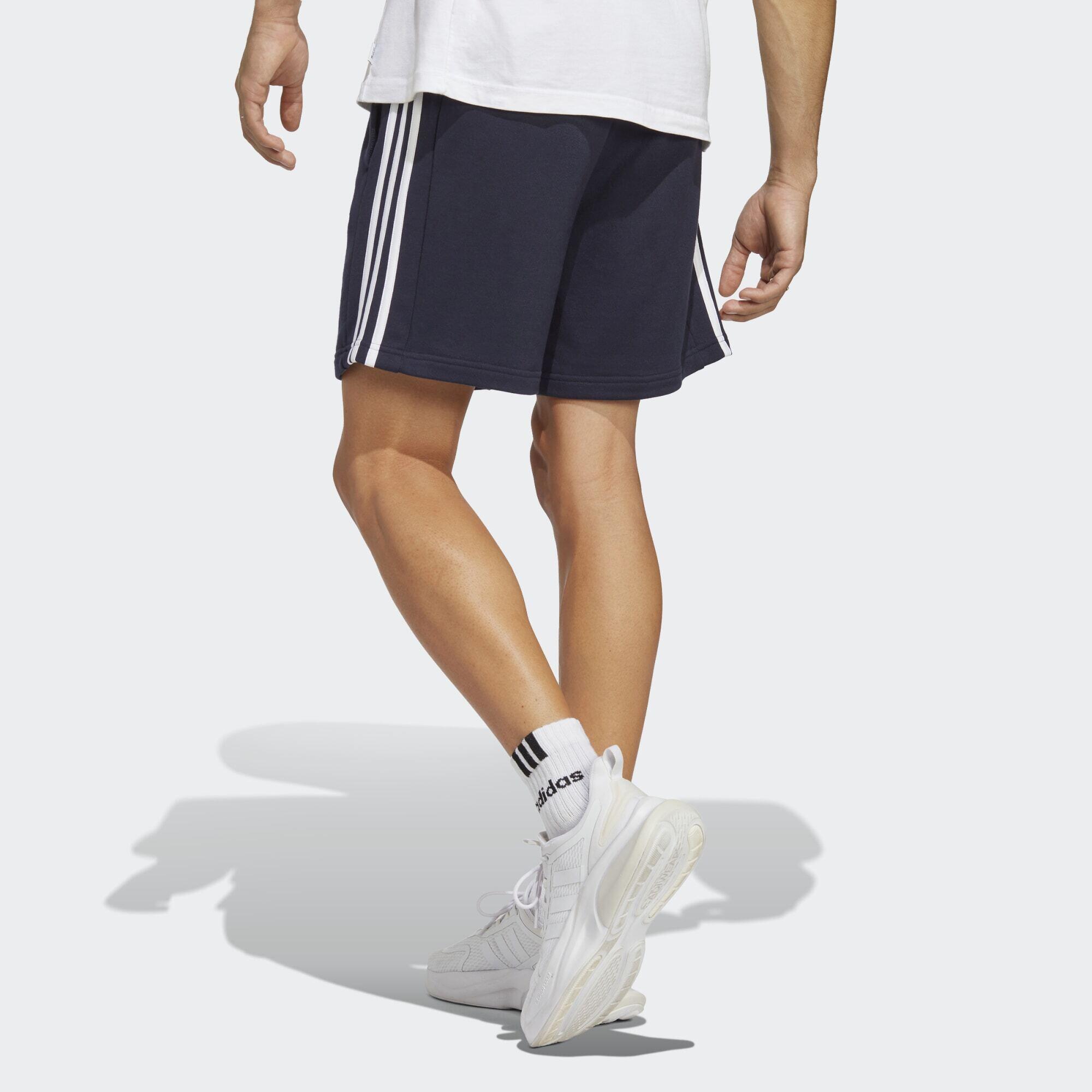 Essentials French Terry 3-Stripes Shorts 3/5