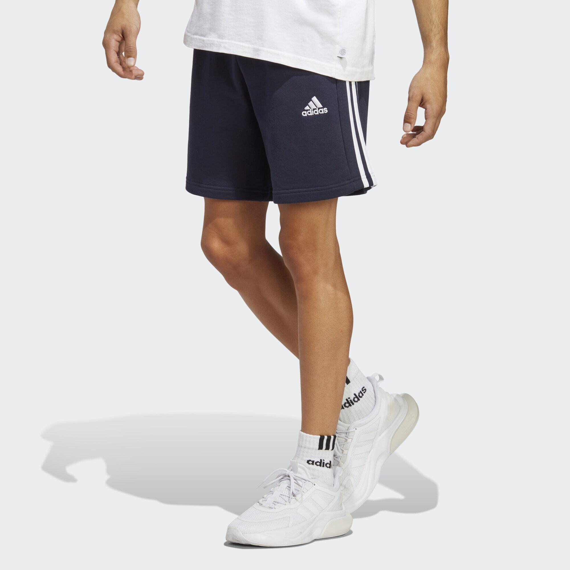 Essentials French Terry 3-Stripes Shorts 1/5