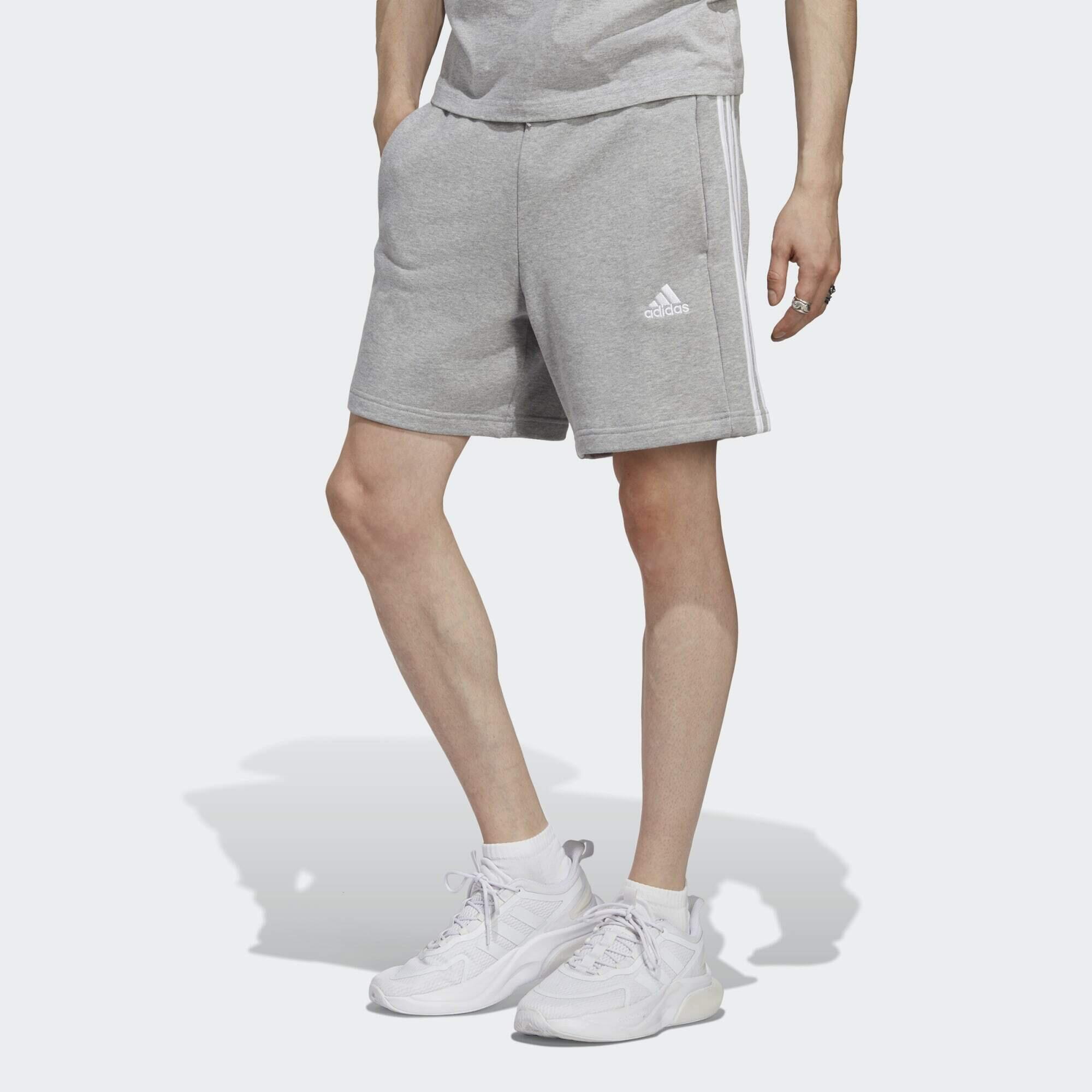 Essentials French Terry 3-Stripes Shorts 1/5