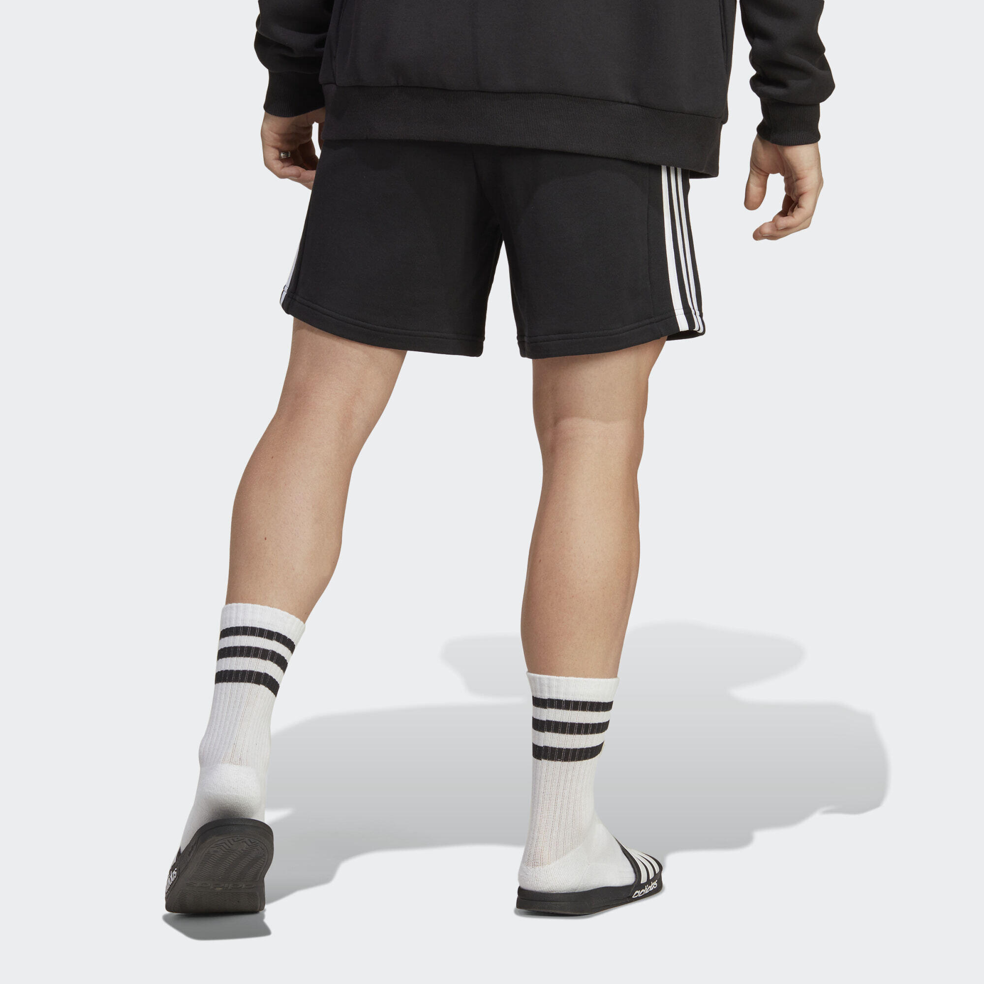 Essentials French Terry 3-Stripes Shorts 4/7