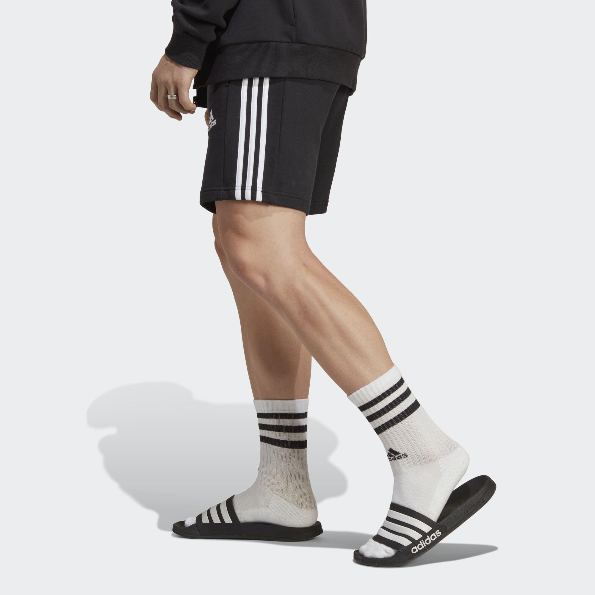 Essentials French Terry 3-Stripes Shorts 3/7