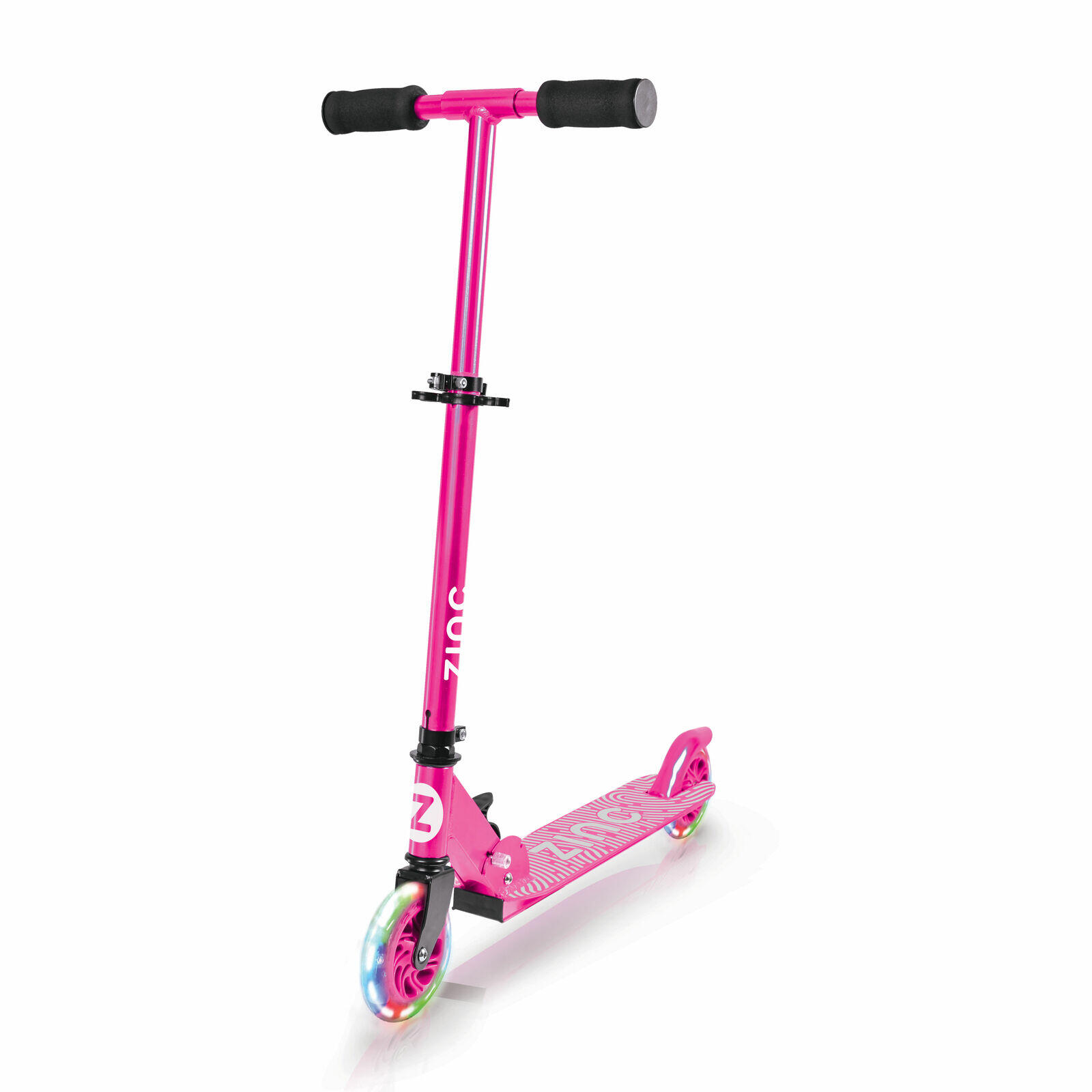 ZINC Zinc Two Wheeled Folding Light Up Identity Scooter - Pink
