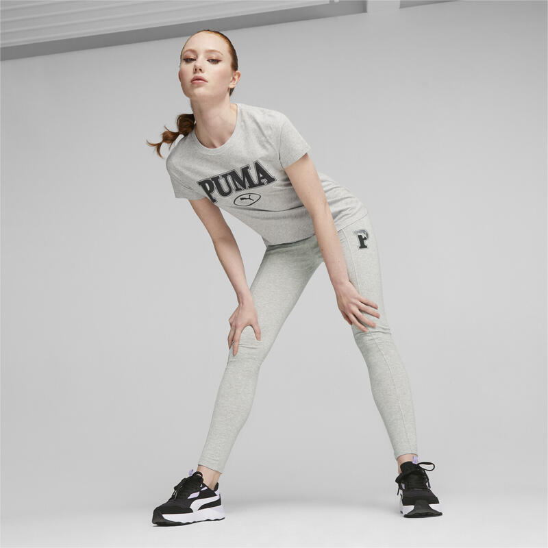 PUMA SQUAD Graphic T-shirt voor dames PUMA Light Gray Heather