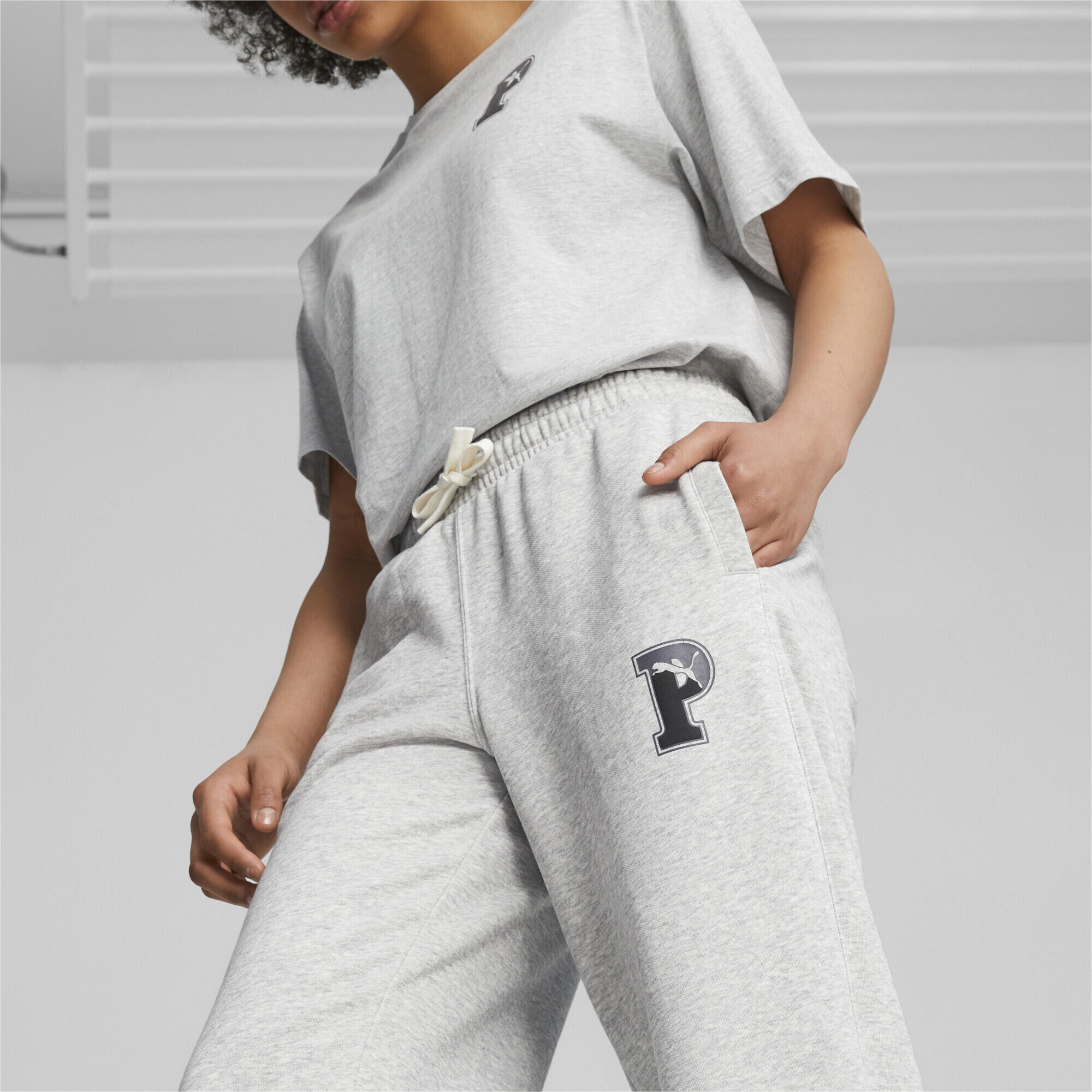 Pantalon de survêtement PUMA SQUAD Femme PUMA Light Gray Heather 4/6
