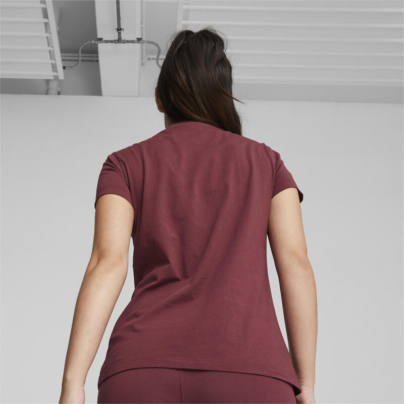 T-Shirt PUMA SQUAD Print PUMA Dark Jasper Red para mulher