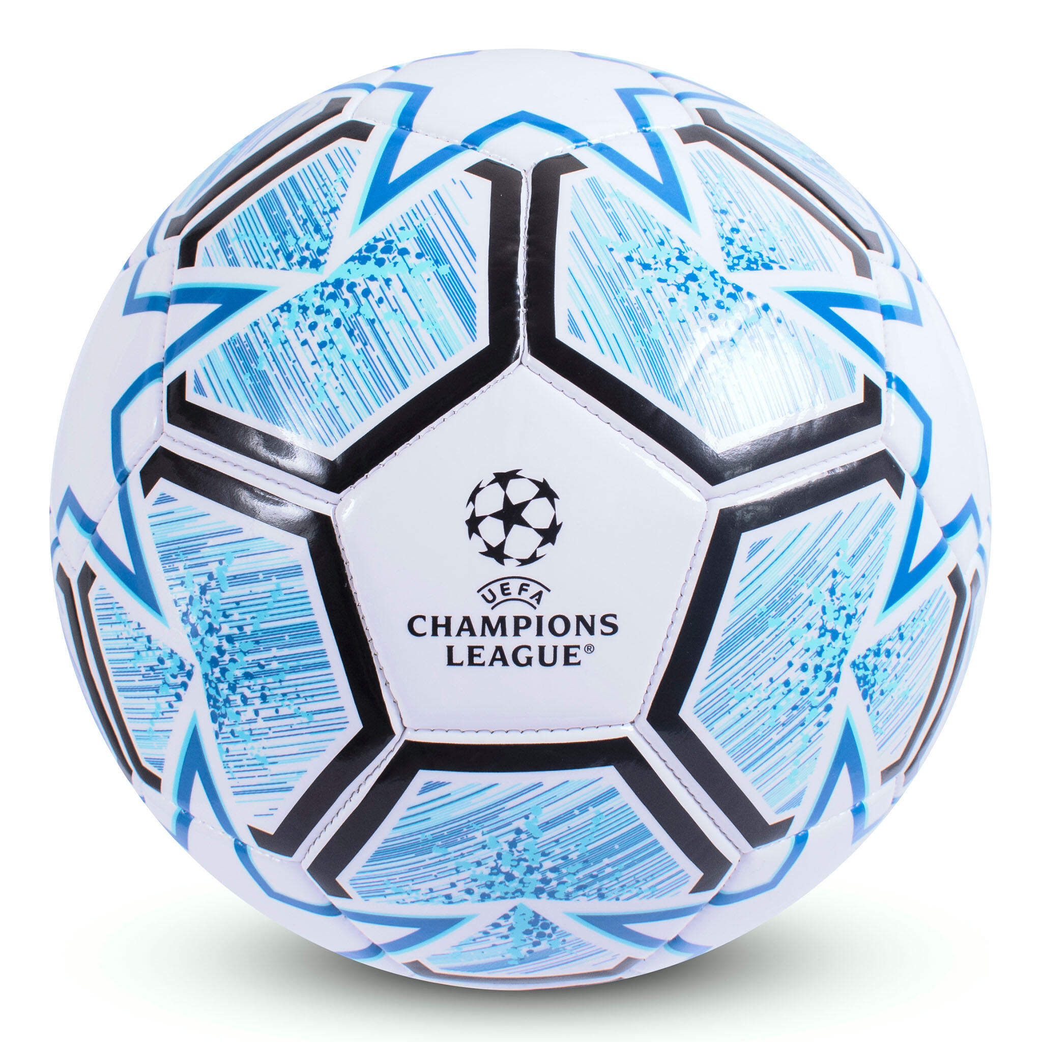 UCL Size 5 SKYFALL Football - White/Blue HY PRO | Decathlon