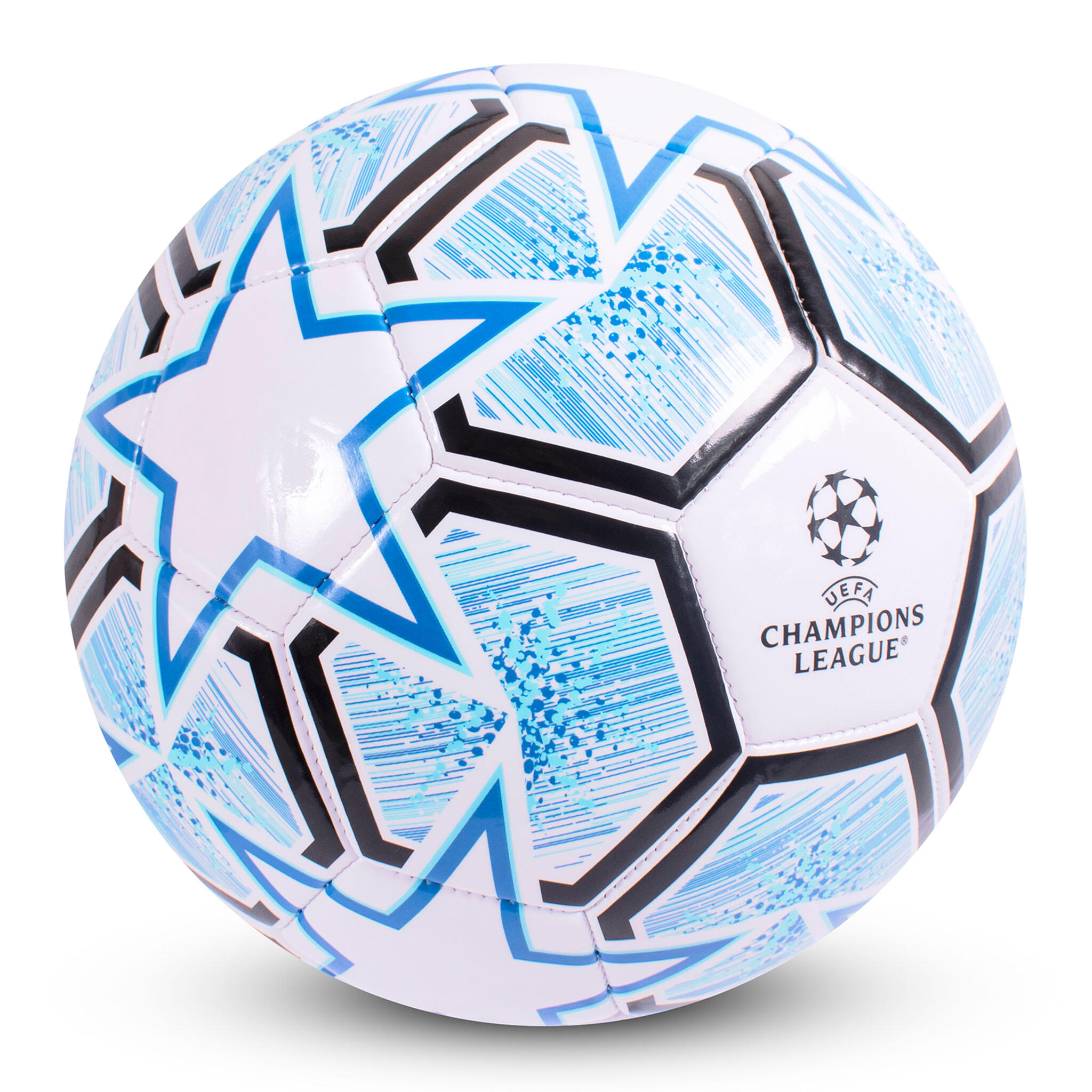 UCL Size 5 SKYFALL Football - White/Blue 2/3