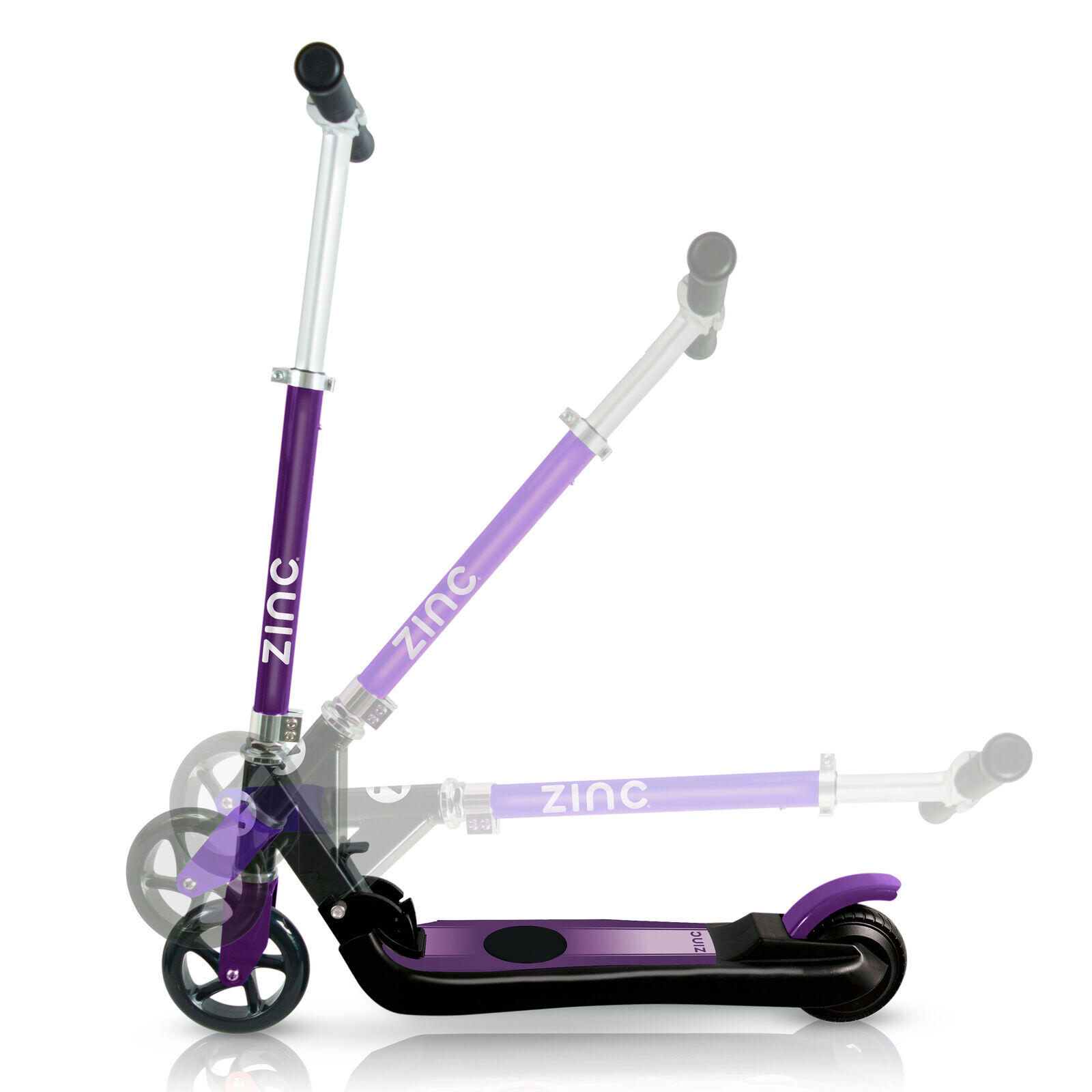 Zinc E4 Folding Electric Scooter - Purple 3/5