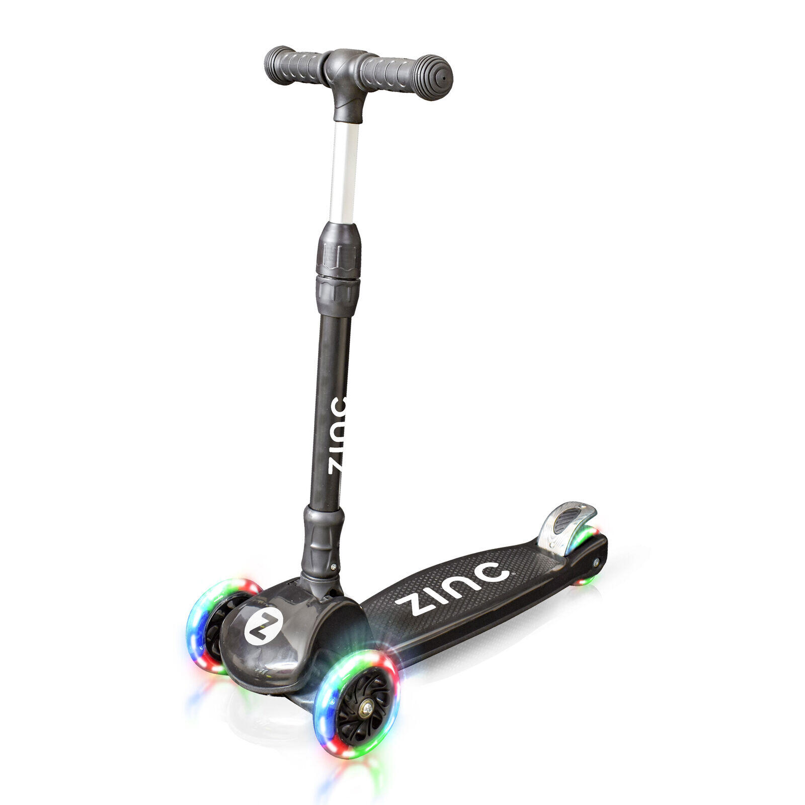 Zinc T-motion Three Wheeled Scooter - Black 1/4