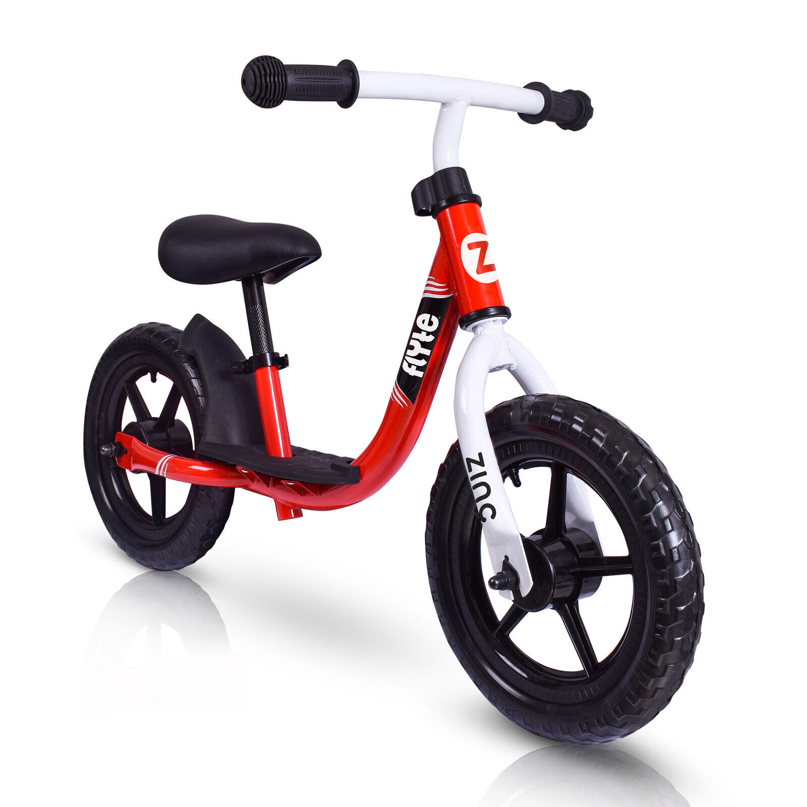 Zinc Flyte 12 Inch Dash Balance Bike - Red/Black 1/5