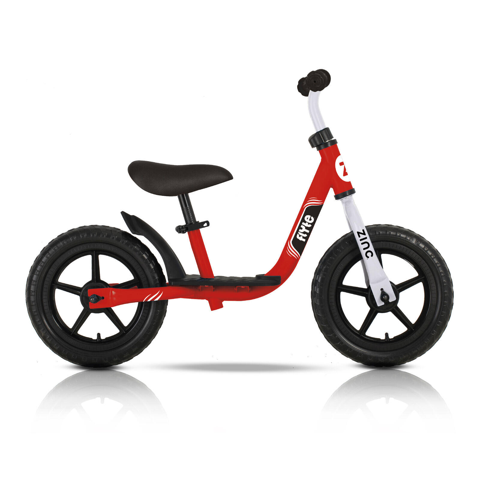 Zinc Flyte 12 Inch Dash Balance Bike - Red/Black 3/5