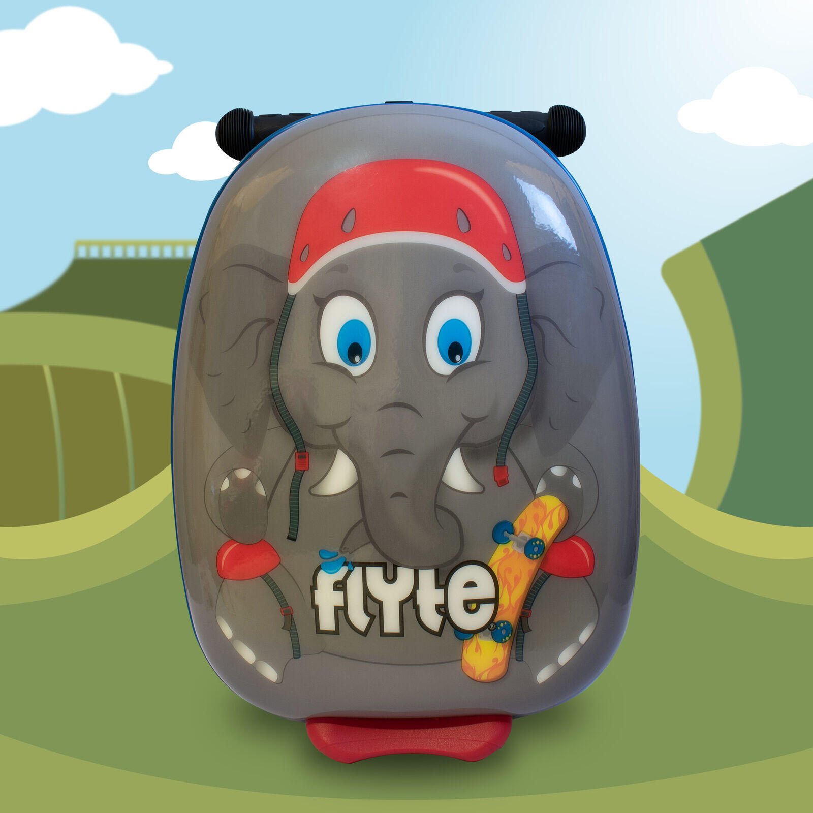 Flyte Midi 18 Inch Eddie the Elephant Scooter Suitcase 2/8