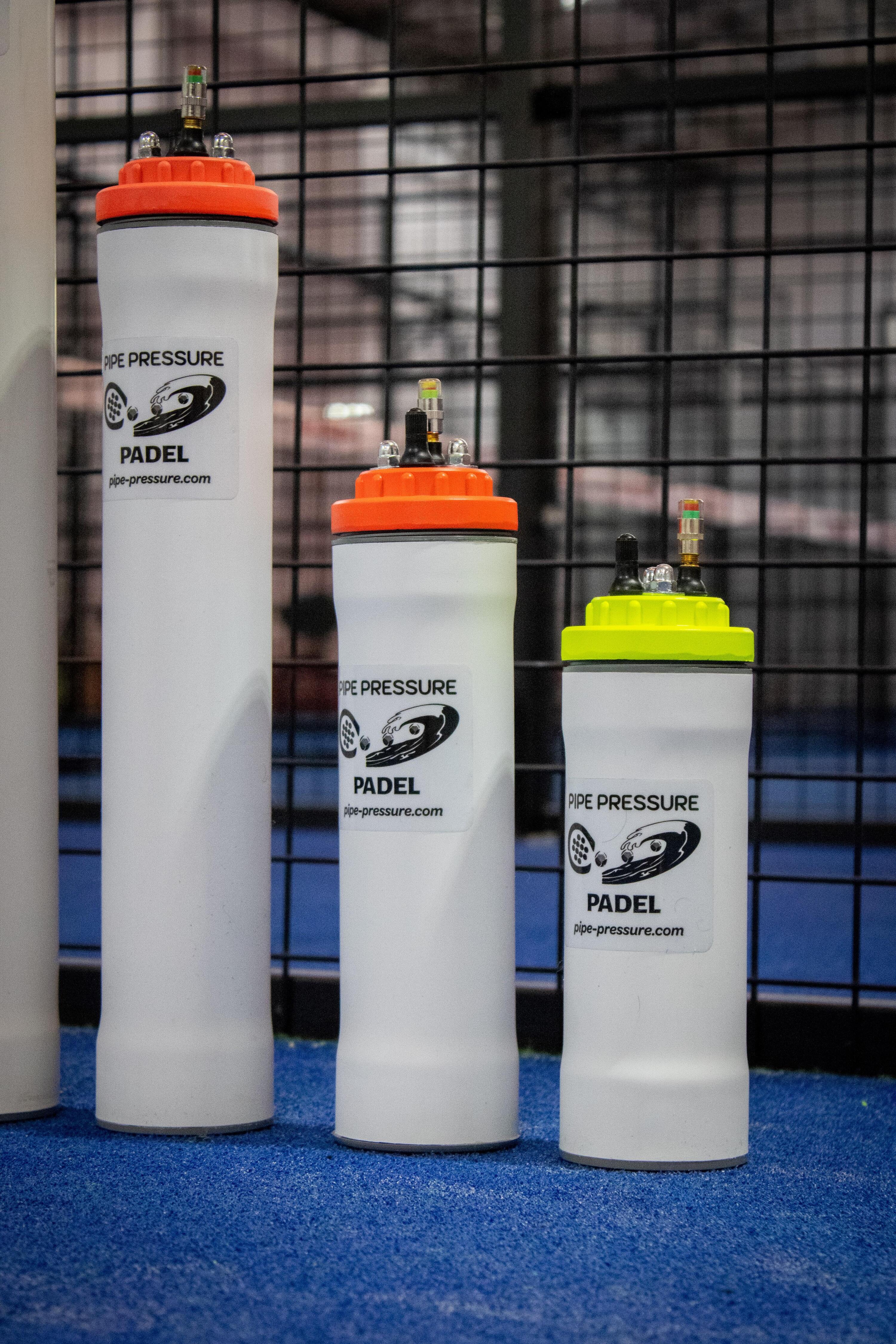 Pressurizzatore per padel e palline da tennis (4 palline) - colore rosso 2/2