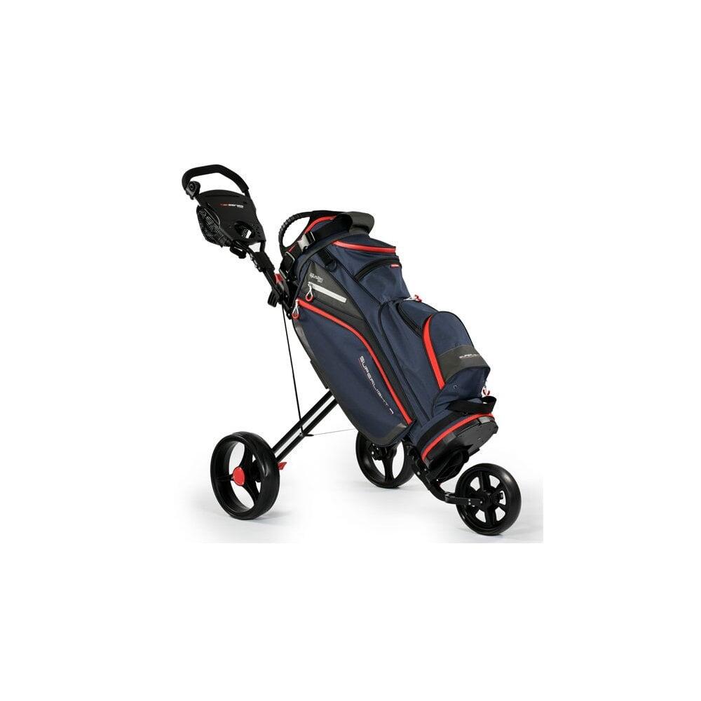 Masters Superlight 9 Cart Golf Bag - Navy/Red 2/2