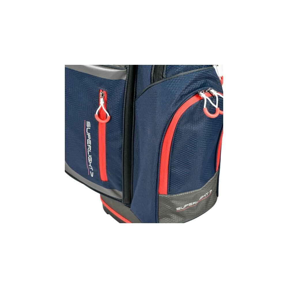 Masters Superlight 7 Cart Golf Bag - Navy/Red 5/5
