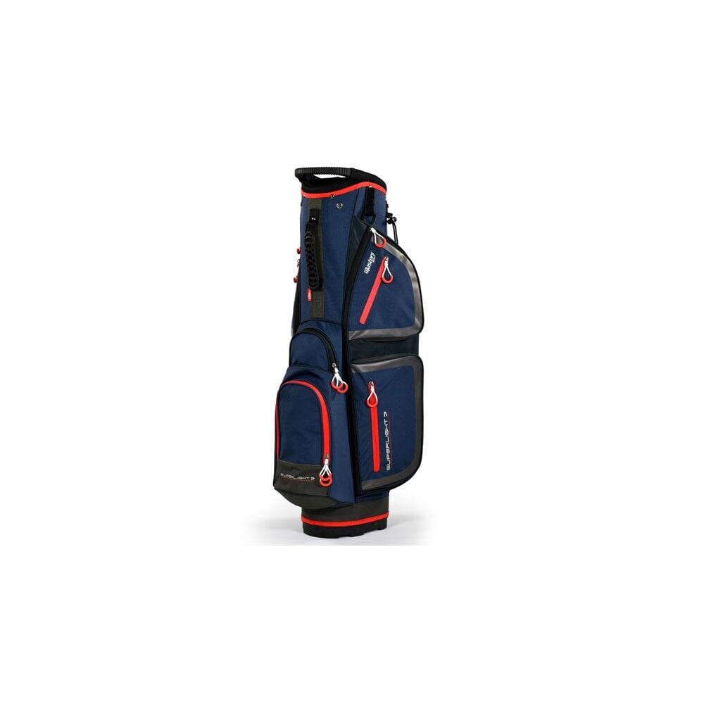 Masters Superlight 7 Cart Golf Bag - Navy/Red 1/5