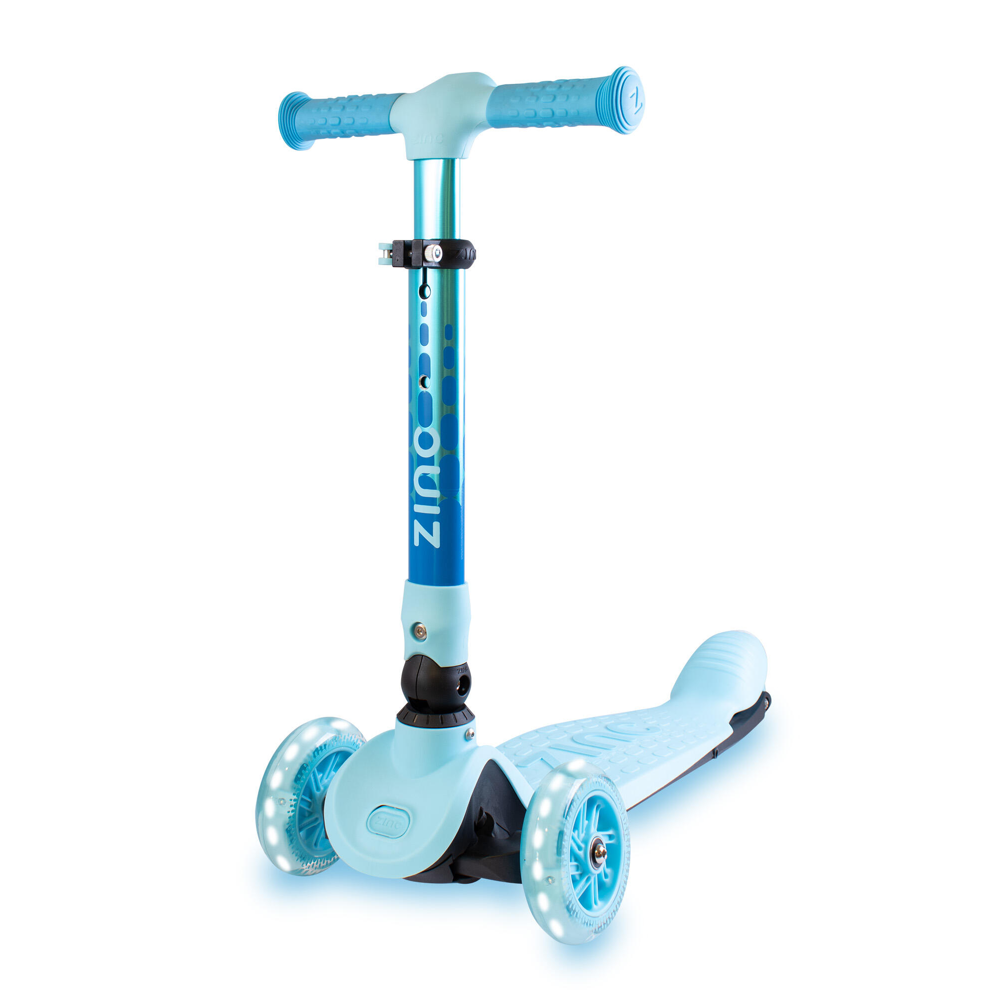 Zinc Flyte 3 Wheeled Folding Scooter Ocean Blue 1/8