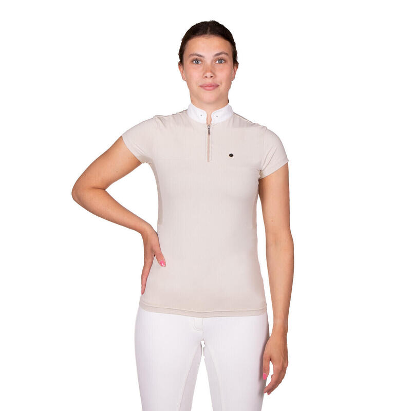 Polo da equitazione da donna QHP Celesta EN7099 Polo da equitazione da donna QHP Celesta EN7099