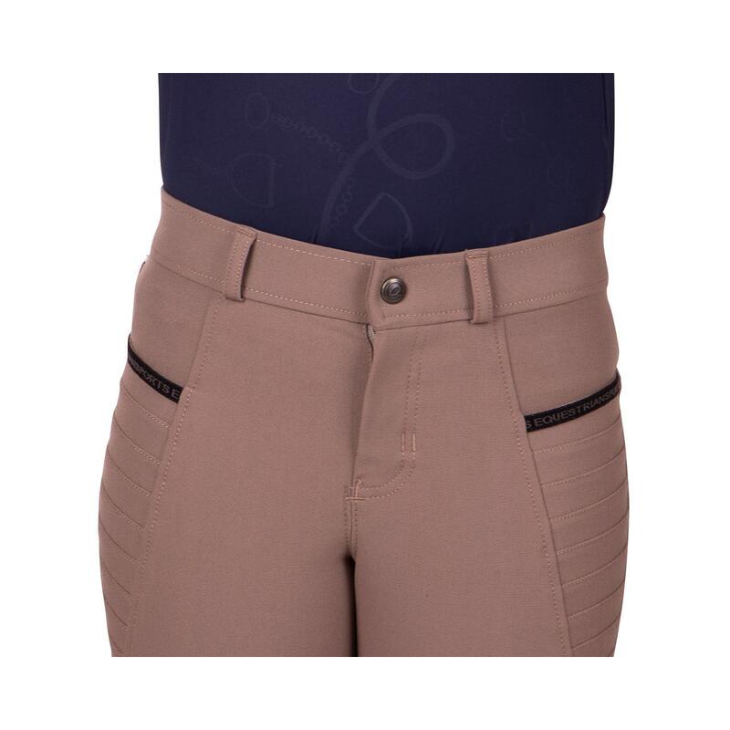 Pantalon équitation fille mid grip QHP Rylee