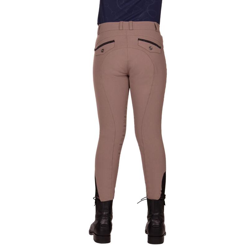 Pantalon équitation fille mid grip QHP Rylee