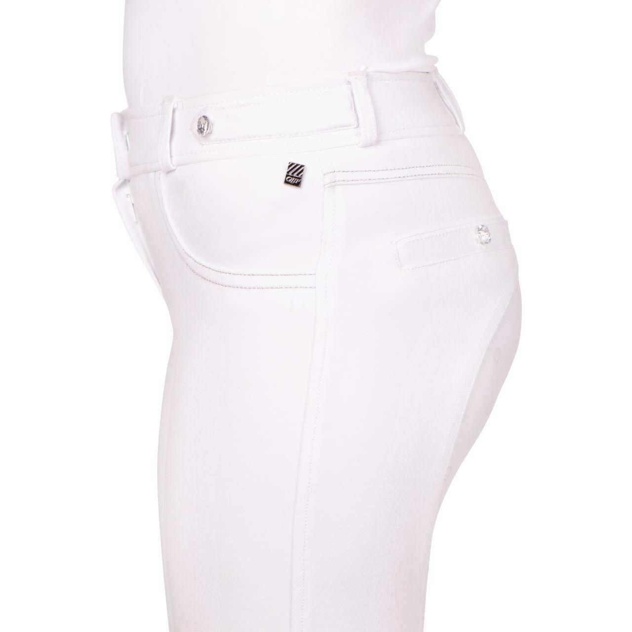 QHP Pantaloni da equitazione full grip da bambina Adalyn