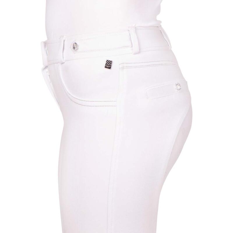 Pantalon équitation de concours fille full grip QHP Adalyn