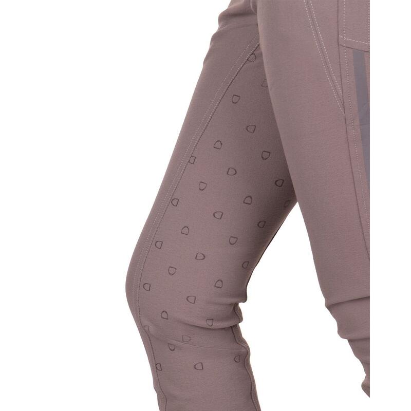 Pantaloni da equitazione full grip da bambina QHP Victoria