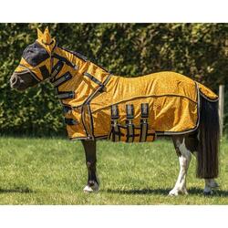 Paardenvliegenshirt met hals en pet QHP Falabella