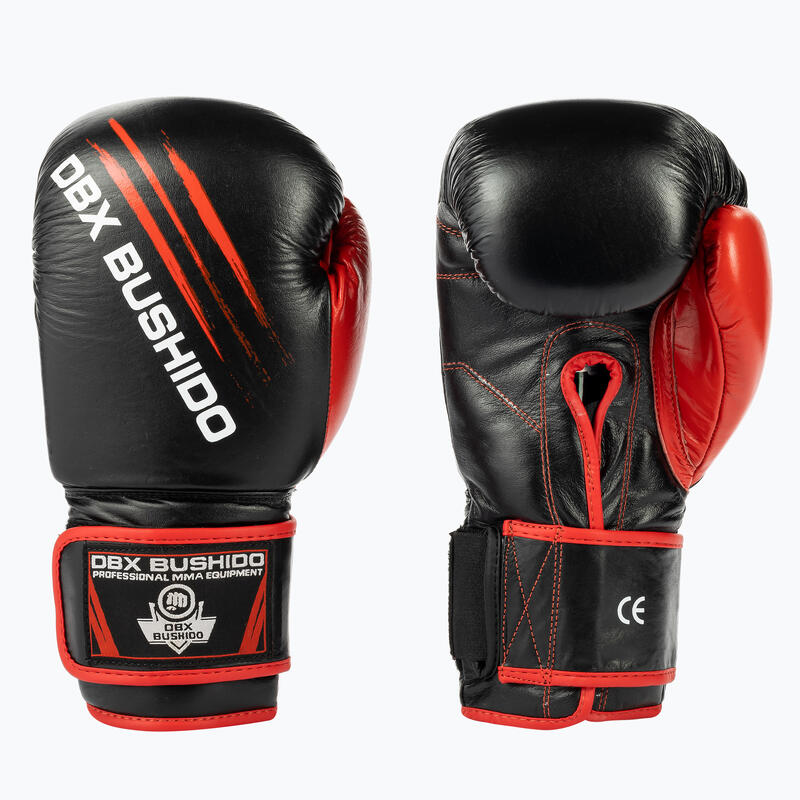 DBX BUSHIDO mănuși de piele de formare sparring negru ARB-415