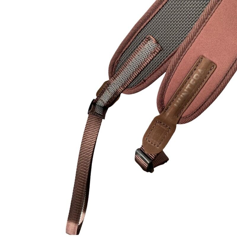 Sangle de fusil HUNTERA HDI101BR marron avec détails en daim – 5,5 x 79–110 cm 4/4