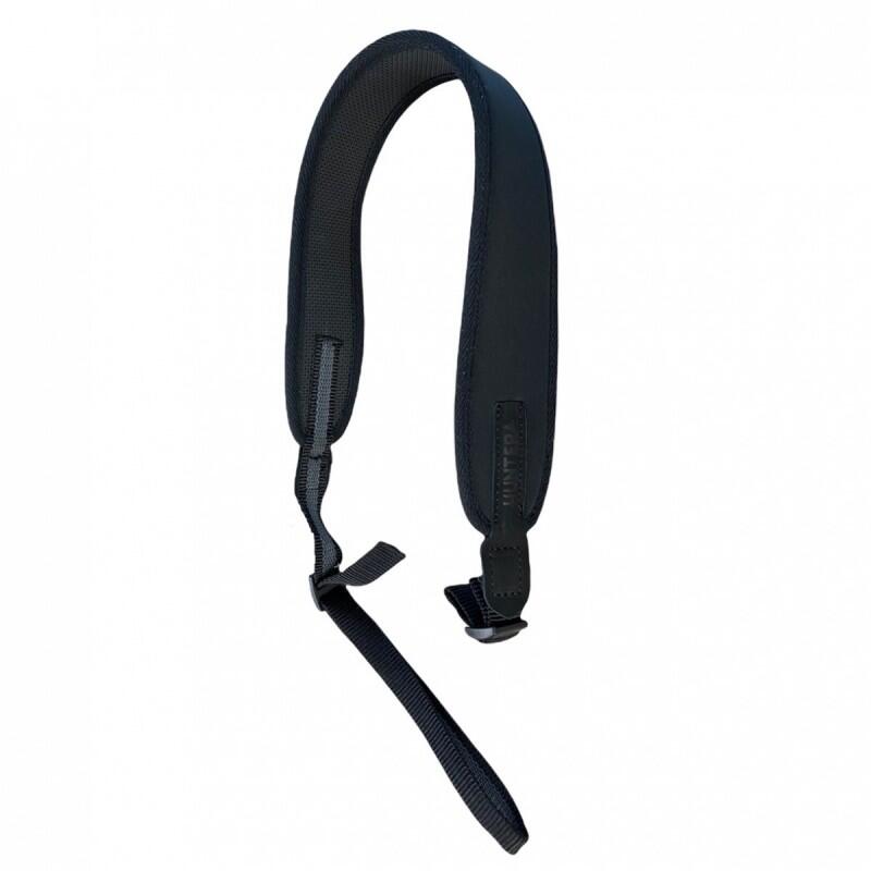 Gewehrriemen HUNTERA HDI101BL schwarz mit wildlederdetails 79-110 cm 3/4