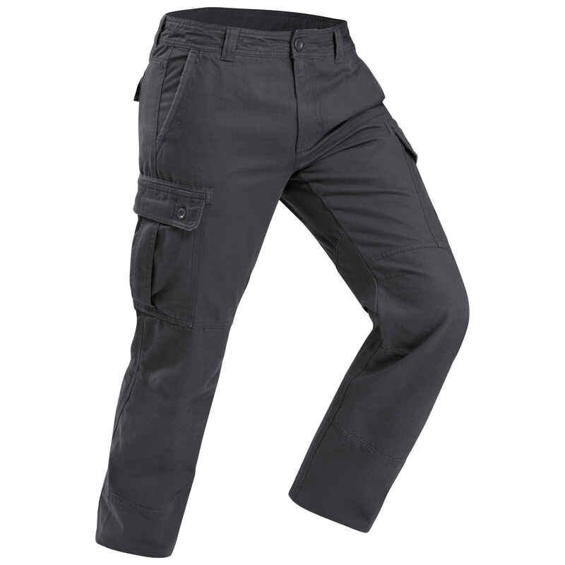 Refurbished - Cargohose Herren warm Backpacking - Travel 100 grau