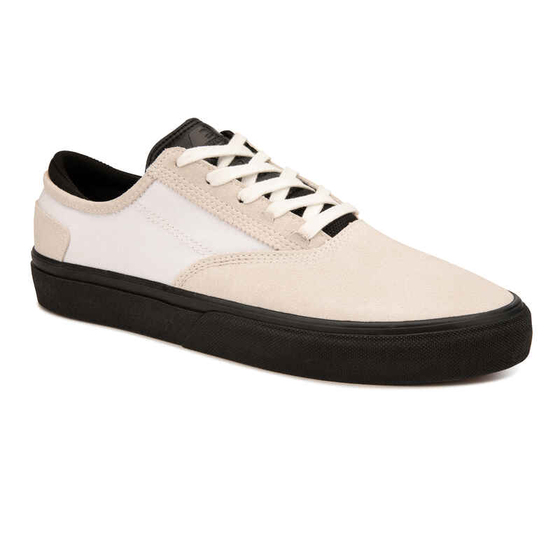 Refurbished - Skateschuh Vulca 500 II vulkanisiert Damen/Herren weiss/schwarz