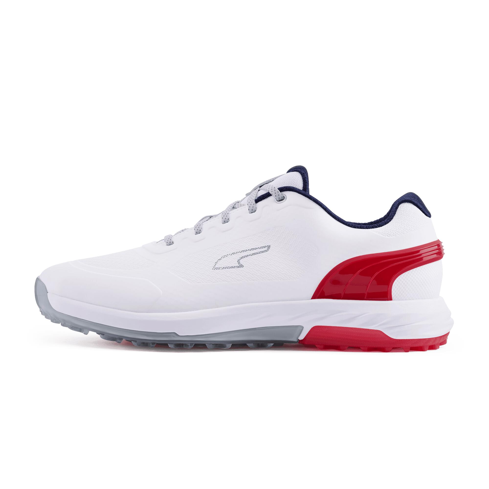 Puma Alphacat Nitro Golf Shoes White/Red/Navy 2/4